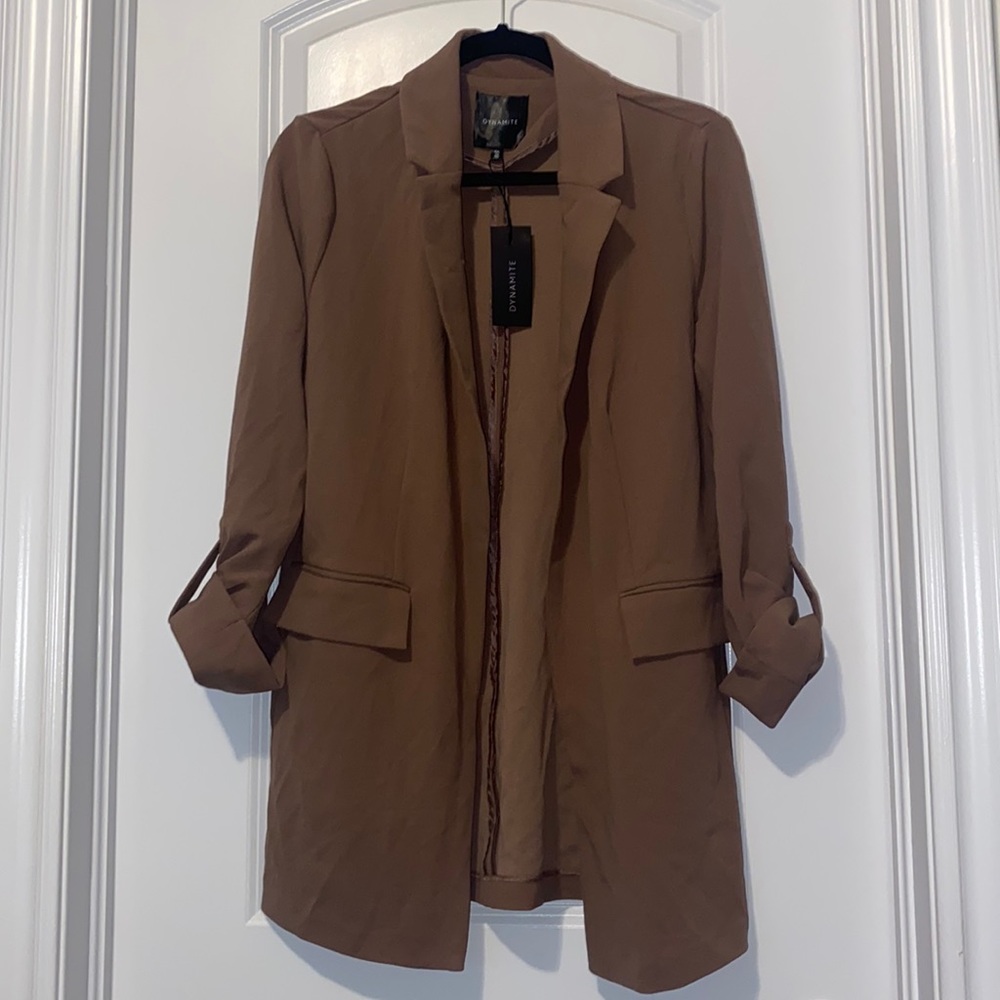 Dynamite mauve longline blazer